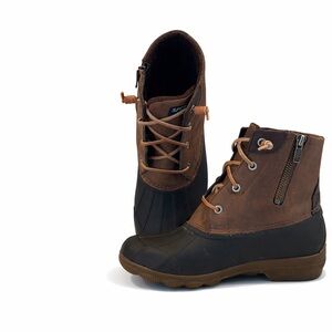 Sperry Women’s Waterproof Duck Boots | Brown & Black | Size 7.5